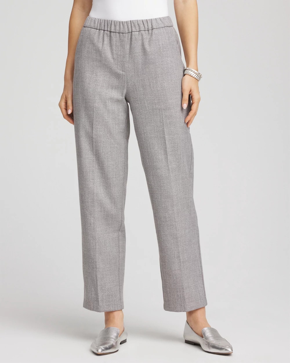 ♡SOLD♡ Shimmer Straight Tapered Ankle Pants | Chico's